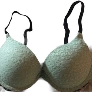 Victoria’s Secret PINK bra mint green lace 32C back to school